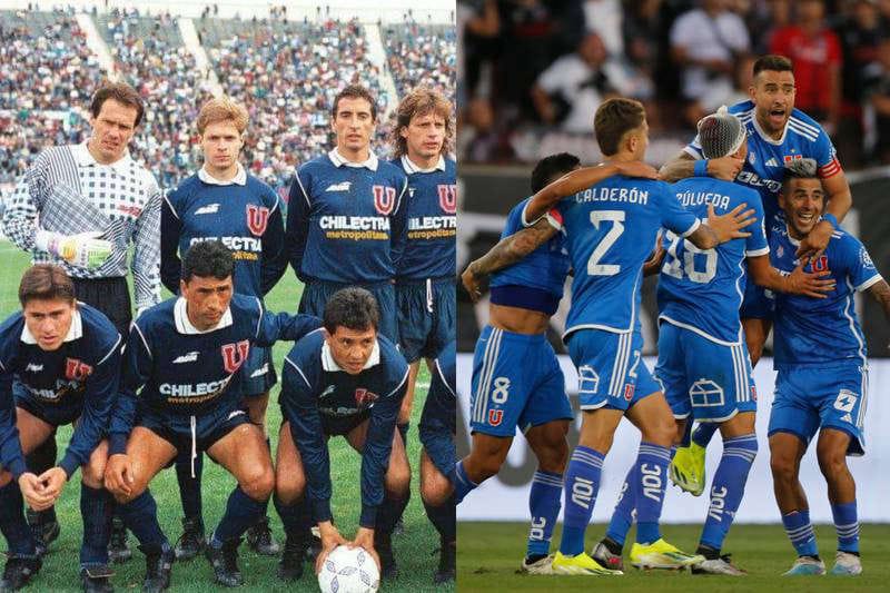 Universidad de Chile celebra su triunfo en el Estadio Monumental