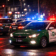 Autos de carabineros por copamiento policial